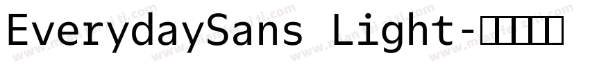 EverydaySans Light字体转换